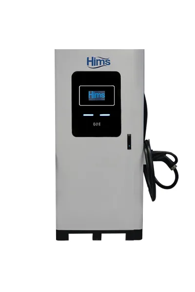Hims HCDC-S1-80 tek soketli 80 kW DC hızlı şarj istasyonu — önden görünüm