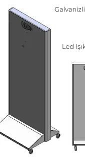 Hims HCS01 tanıtım standı — perspektif görünüm