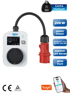Hims HCTS-22 22kW Kilitli Soketli Taşınabilir Şarj Cihazı